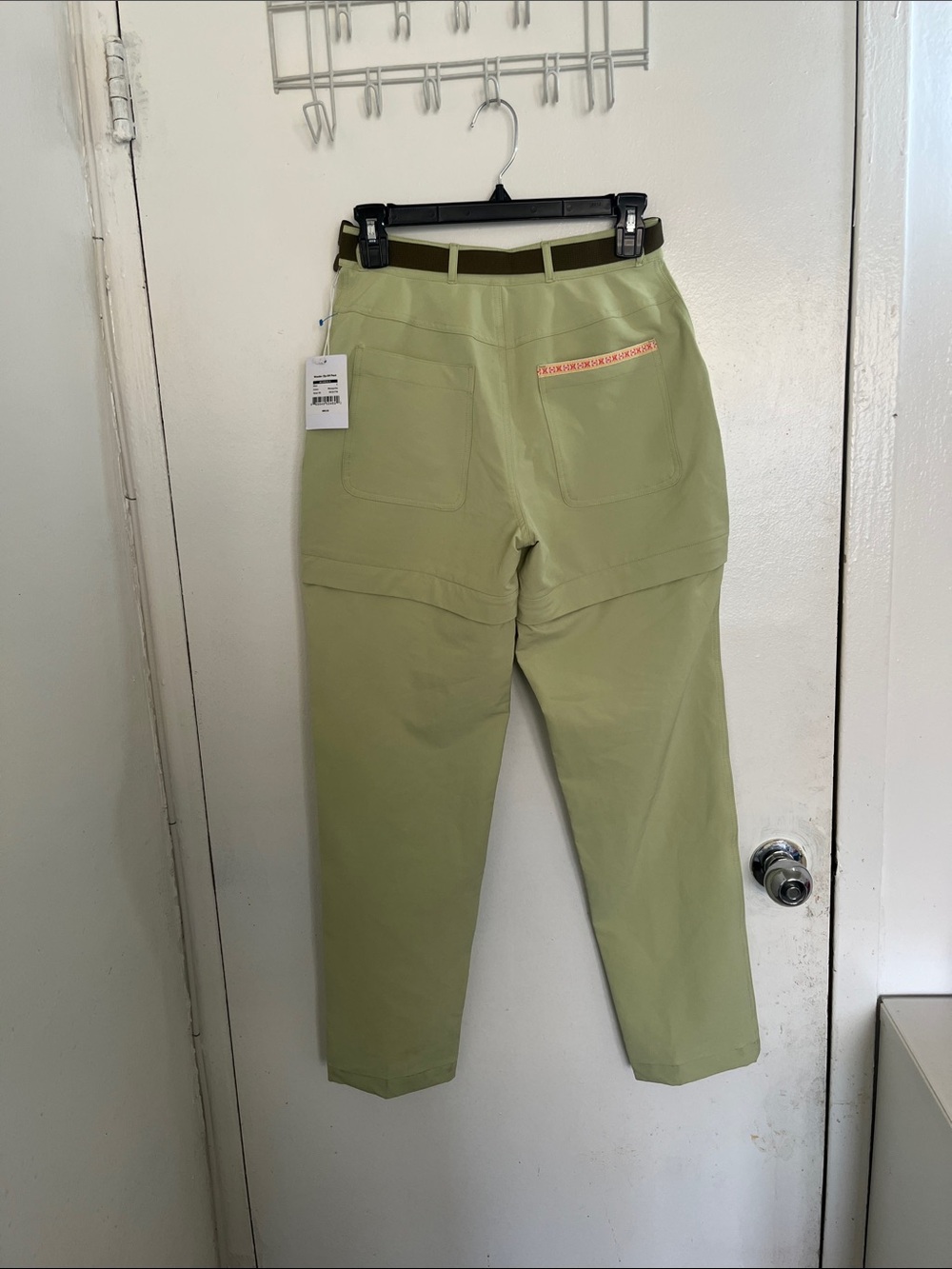 Stoic Women’s Light Sage Cargo Pants with Utility Belt zip off pants - Picture 7 of 11